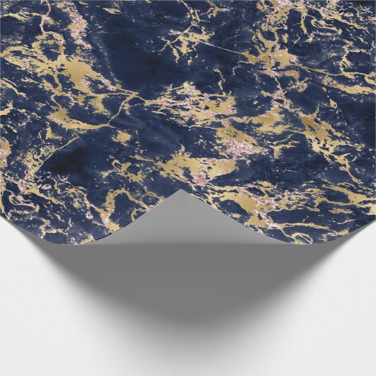 Marmorwirkung auf das Wrapping Paper Geschenkpapier (Ecke)