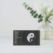 MarmorYin Yang Symbol Visitenkarte (Stehend Vorderseite)