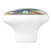 Marmorzellen und Goldzellen - Ozeane Keramikknauf (Seitenansicht)