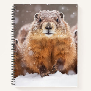 Marmot Animal Family Wandering Nature Notizblock