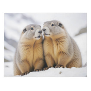 Marmot Animal Nature Zuneigung Gekümmert Notizblock