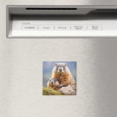 Marmot Animal Wild Beauty Freedom Wilderness Liebe Magnet (In Situ (Geschirrspüler))
