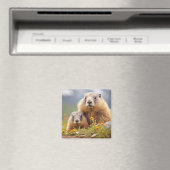 Marmot Animal Wild Beauty Freedom Wilderness Liebe Magnet (In Situ (Geschirrspüler))