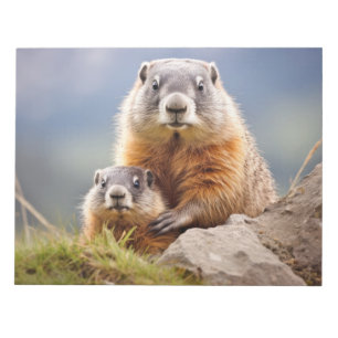 Marmot Animal Wild Beauty Freedom Wilderness Liebe Notizblock