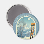 Marmot Basin Alberta Kanada Ski-Souvenir  Magnet (Vorderseite/Rückseite)