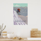 Marmot Basin Ski Resort Reiseplakat Poster (Küche)