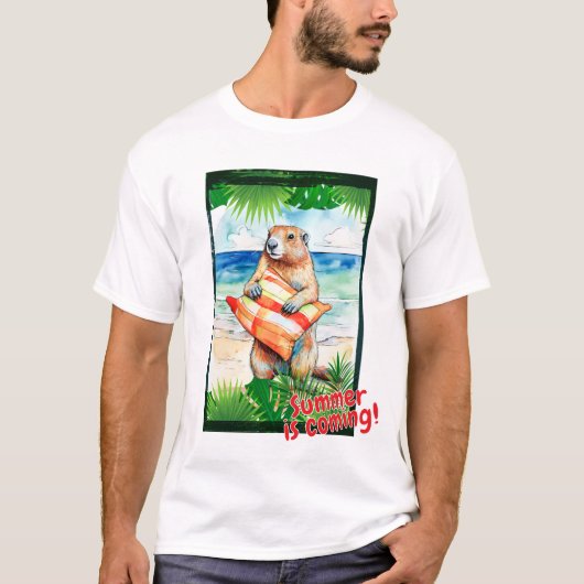 Marmot "Der Sommer kommt!" T-Shirt (Vorderseite)