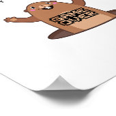 Marmot Game Over – Alpinski Retro Design  Poster (Ecke)
