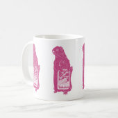 Marmot Groundhog frisst Sardinen Kaffeetasse (Vorderseite Links)