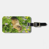 Marmot in den Wildblumen des Berges Rainier Gepäckanhänger (Vorderseite horizontal)