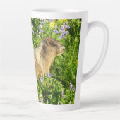 Marmot in den Wildblumen des Berges Rainier Milchtasse (Rechts)