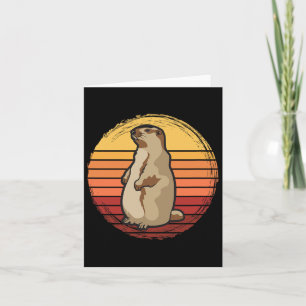 Marmot Sunset Design für Marmot Liebhaber Karte