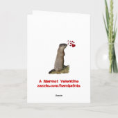 Marmot Valentinenkarte Feiertagskarte (Rückseite)