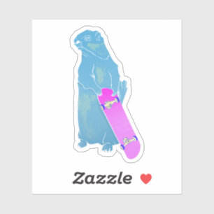 Marmot Woodchuck Skateboarding Aufkleber