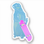 Marmot Woodchuck Skateboarding Aufkleber (Vorderseite)