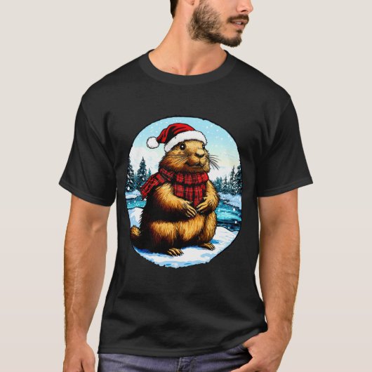 Marmots Christmas T-Shirt (Vorderseite)