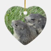 Marmottenschmuck Keramikornament (Hinten)