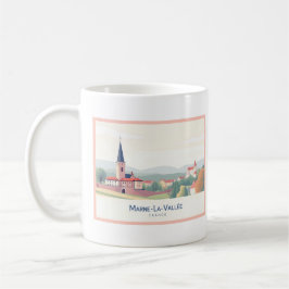 Marne-La-Vallée France Pastel Travel Kaffeetasse