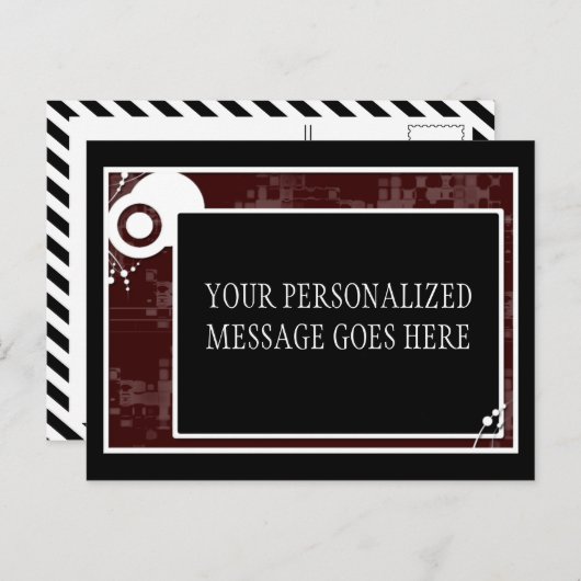 Maroblocksystem Postkarte (Vorne/Hinten)