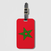 Maroc-Flagge Gepäckanhänger (Vorderseite Vertikal)