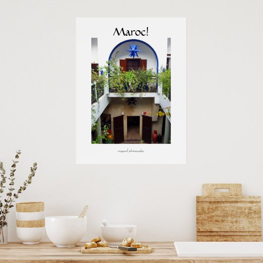 Maroc-Morocco-Plakat Poster (Küche)
