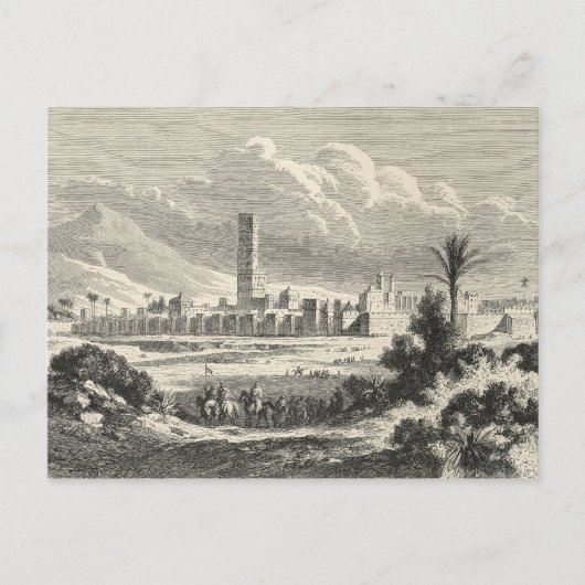 Marocco: Afrika, 1860er Postkarte (Vorderseite)