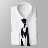 Marocco Triangle Geometric Brown Gray Pattern Krawatte (Gebunden)