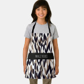 Marocco Triangle Geometric Brown Gray Pattern Schürze (Insitu)