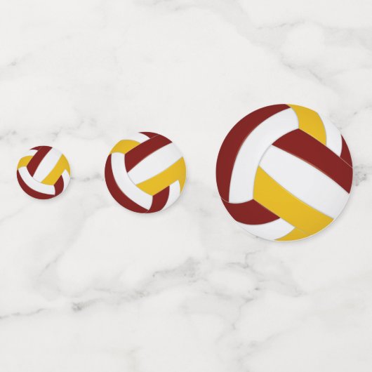 Marogolteam setzt Kindervolleyball-Party Konfetti (Rückseiten)