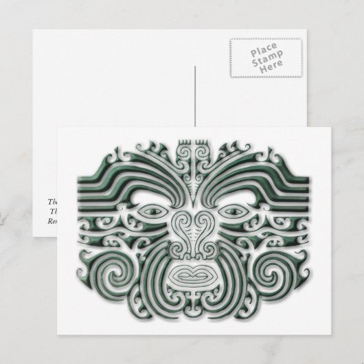 Maroi tattoo-stone postkarte (Vorne/Hinten)