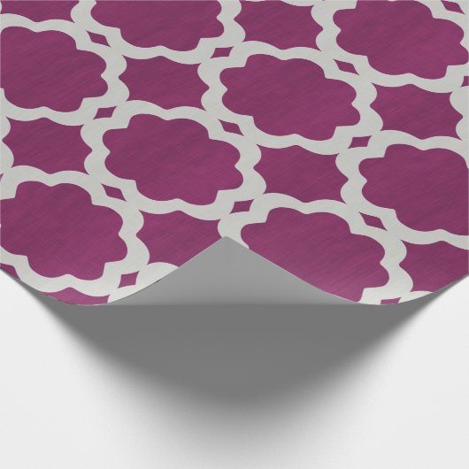 Marokkaner-Burgunder-Packpapier Geschenkpapier (Ecke)