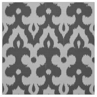 Marokkaner Ikat Damast-Muster, Schatten des Graus