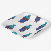 Marokkaner Touareg Man Motiv Pappteller (Gewinkelt)