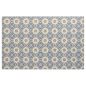 Marokkanisch Abstrakt 2 - Blau, Gelb Stoff (Fat Quarter (45,7 x 55,9 cm))