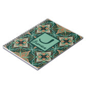 Marokkanisch Aquamarine Blüte Notizblock (Linke Seite)