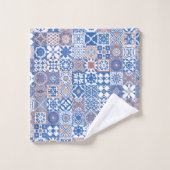 marokkanisch-blau, braun badhandtuch set (Waschlappen)