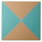 Marokkanisch-blaue und terracotta-Diamantfliese Fliese (Vorderseite)