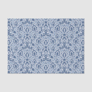 Marokkanisch Blue Gray Casbah Damask Seidenpapier