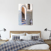 marokkanisch-gepflasterte Türe Leinwanddruck (Insitu (Schlafzimmer))