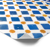 marokkanisch-gepflasterte Türe Poster (Ecke)