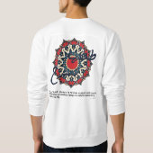 Marokkanisch-Mandala Kunst-Tasse mit arabischer Ka Sweatshirt (Rückseite)