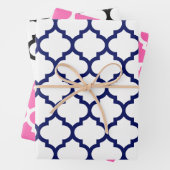 Marokkanisch Quatrefoil DIY Colors Geschenkpapier Set (Beispiel)