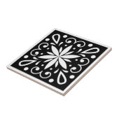 Marokkanisch-Schwarz-Weiß Fliese (Seite)