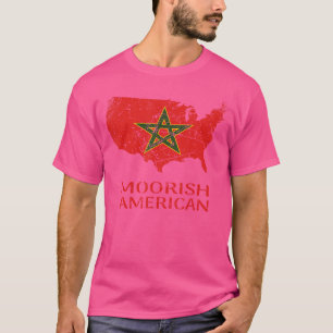 Marokkanische amerikanische Retro stolz marokkanis T-Shirt