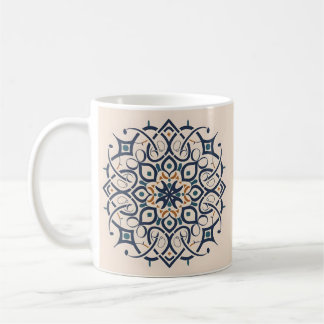 marokkanische andalusische Dekoration, Mandala-Mus Kaffeetasse