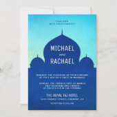 marokkanische arabische Nächte Hochzeit Einladung (Vorderseite)