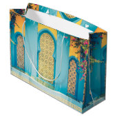 Marokkanische Art - Geschenk-Tasche Große Geschenktüte (Rückseite Schrägansicht)
