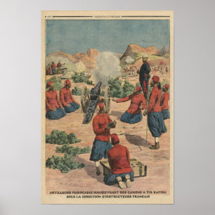 Marokkanische Artilleristen Poster