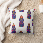 Marokkanische Berberfrau Traditionelles Kleid Kissen (Decke)