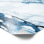 marokkanische Blues Fotodruck (Ecke)